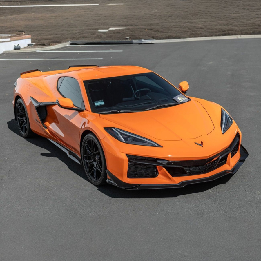 2023–2025 Chevrolet Corvette C8 Carbon Fiber Front Bumper Canards
