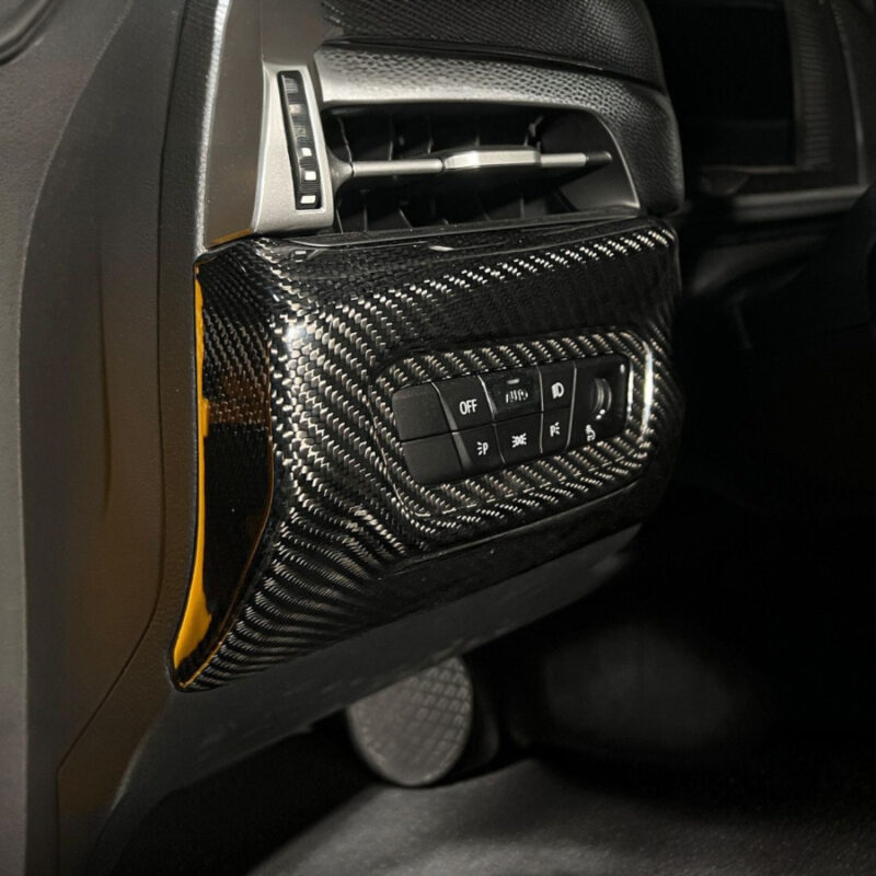 EOS 2020-2026 Toyota GR Supra Carbon Fiber JDM Factory Style Headlight Switch Cover