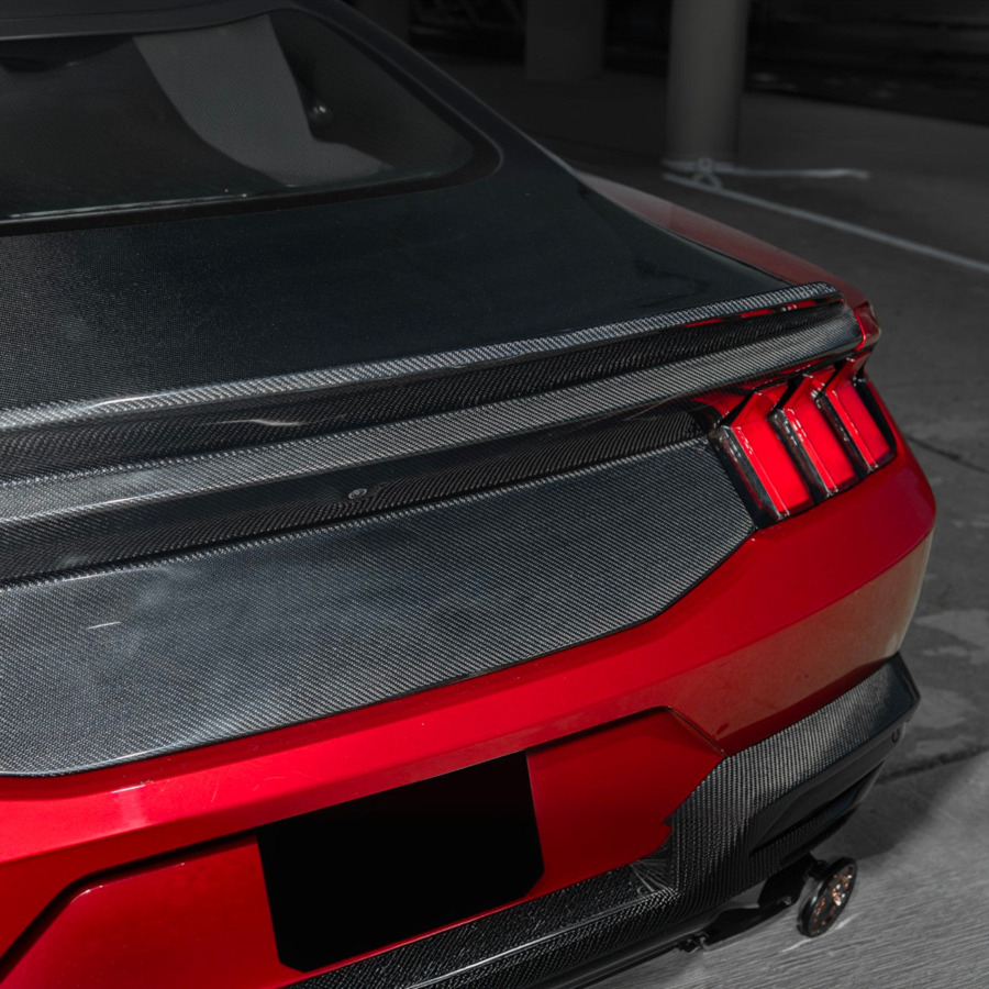 2024–2026 Ford Mustang S650 Carbon Fiber Trunk with Integrated Ducktail Spoiler