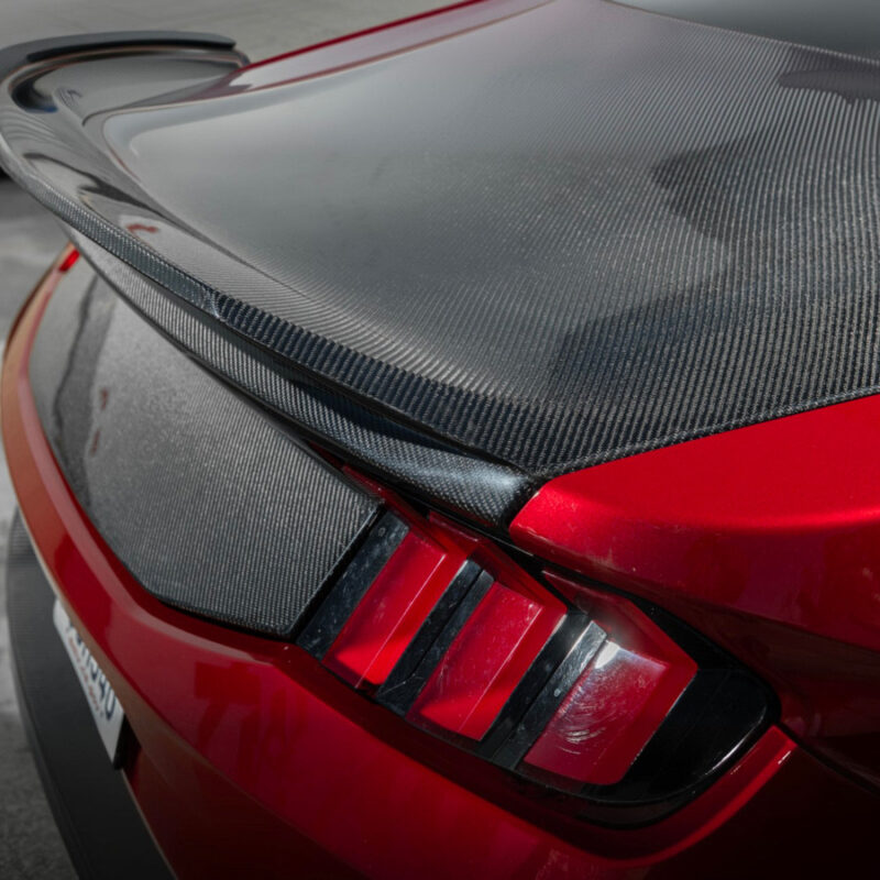 FFP 2024-2026 Ford Mustang Carbon Fiber Replacement Rear Trunk with Integrated Ducktail Spoiler