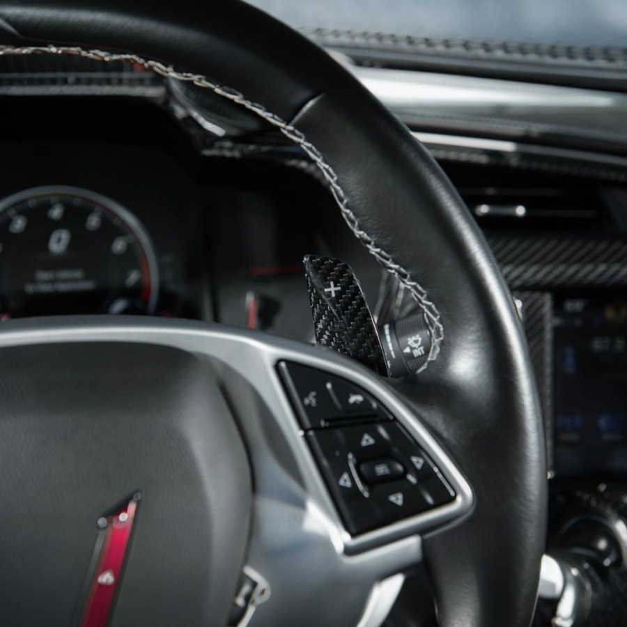 2014–2019 Chevrolet Corvette C7 Carbon Fiber Paddle Shifter Extensions