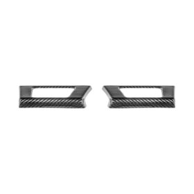 2021-2026 Ford F-150 / F-150 Lightning Dry Carbon Fiber Rear Door Side Storage Cup Holder Cover Overlays - image 10