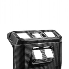 2021-2026 Ford F-150 & Lightning Dry Carbon Fiber Rear Console AC Vent & Anti-Kick Panel Overlay - image 3