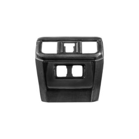 2021-2026 Ford F-150 & Lightning Dry Carbon Fiber Rear Console AC Vent & Anti-Kick Panel Overlay - image 2
