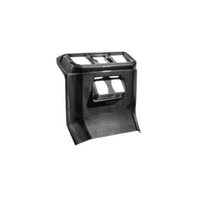 2021-2026 Ford F-150 & Lightning Dry Carbon Fiber Rear Console AC Vent & Anti-Kick Panel Overlay - image 5