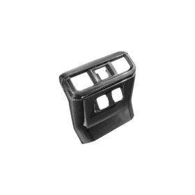 2021-2026 Ford F-150 & Lightning Dry Carbon Fiber Rear Console AC Vent & Anti-Kick Panel Overlay - image 4