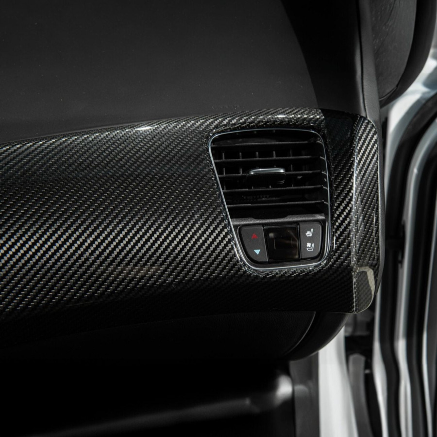 2014–2019 Chevrolet Corvette C7 Carbon Fiber Passenger Dash Air Duct Vent Cover