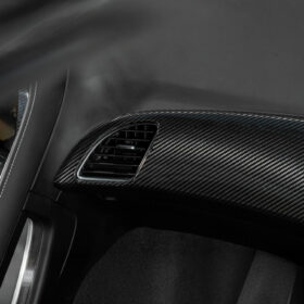 Extreme Online Store Corvette C7 Carbon Fiber Passenger Dash Air Duct Vent Cover for C7 Corvette - Image 8