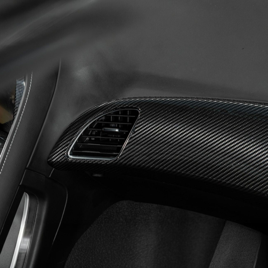 2014–2019 Chevrolet Corvette C7 Carbon Fiber Passenger Dash Air Duct Vent Cover