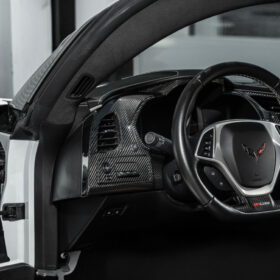 Extreme Online Store Corvette C7 Carbon Fiber Driver Instrument Panel Trim Cover for C7 Corvette - Image 7