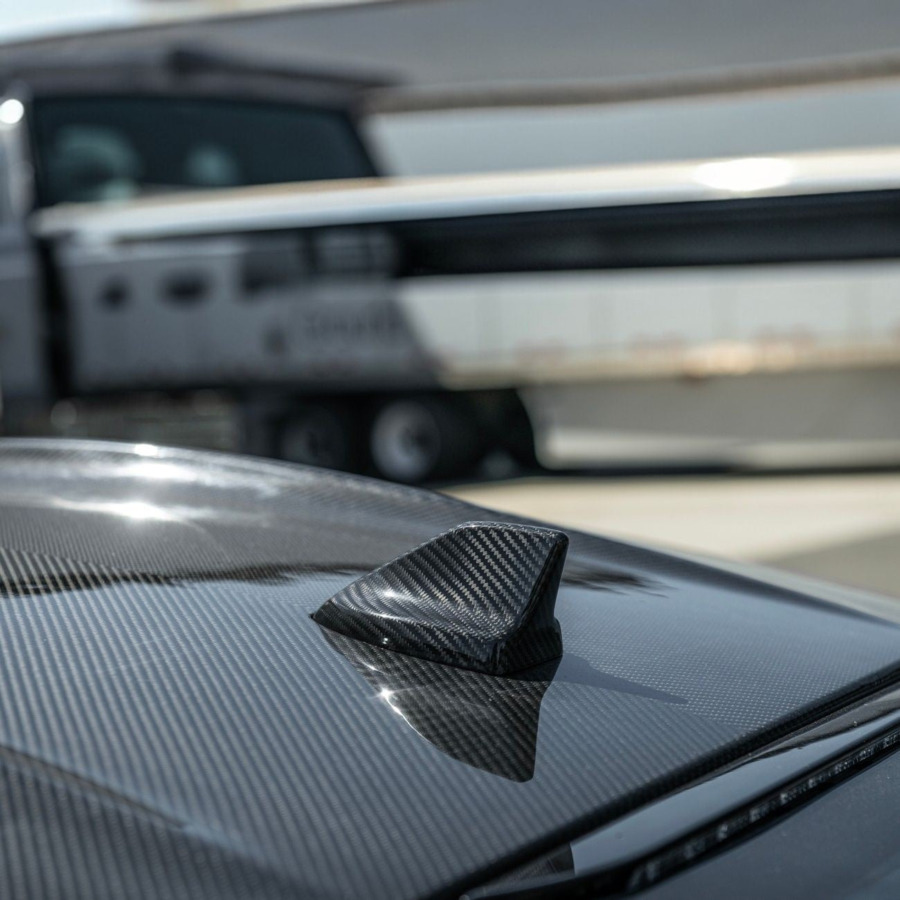 2024–2026 Ford Mustang S650 Carbon Fiber Shark Fin Antenna Cover