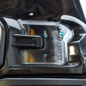 F-150 Raptor Carbon Fiber Headlight Cover Trim Set - Image 4