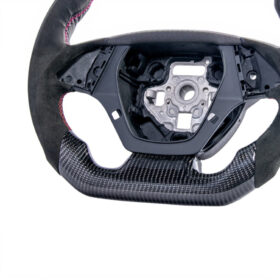 Extreme Online Store EOS Camaro Carbon Fiber Round Top Flat Bottom Replacement Steering Wheel for Camaro - Image 2