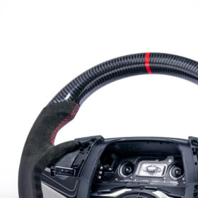 Extreme Online Store EOS Camaro Carbon Fiber Round Top Flat Bottom Replacement Steering Wheel for Camaro - Image 4