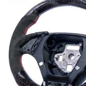 Extreme Online Store EOS Camaro Carbon Fiber Round Top Flat Bottom Replacement Steering Wheel for Camaro - Image 6