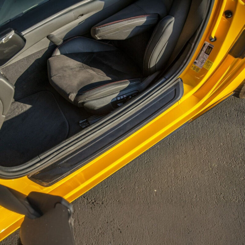 Carbon Fiber Side Door Sill Plate Cover Pair