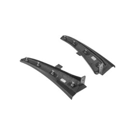 Extreme Online Store EOS Corvette C8 Dry Carbon Fiber Factory GM XL Extended Front Side Mud Flaps for C8 Corvette - Image 7