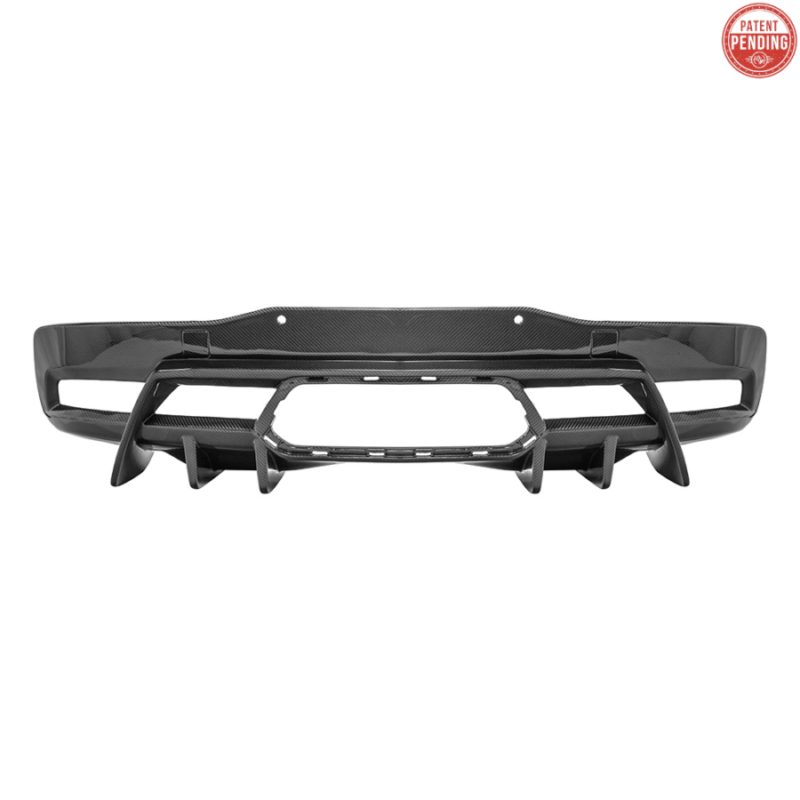 Z06 Dry Carbon Fiber Rear Bumper Finned Diffuser