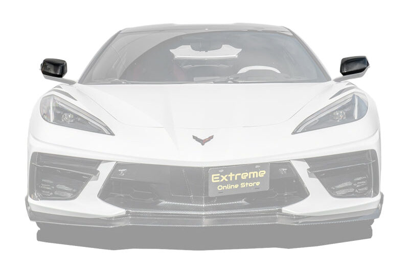 Extreme Online Store EOS Corvette C8 DRY CARBON FIBER Replacement Mirror Covers for C8 Corvette