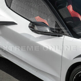 EOS Chevrolet Corvette C8 DRY CARBON FIBER Replacement Mirror Covers - image 5