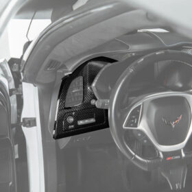 Extreme Online Store Corvette C7 Carbon Fiber Driver Instrument Panel Trim Cover for C7 Corvette