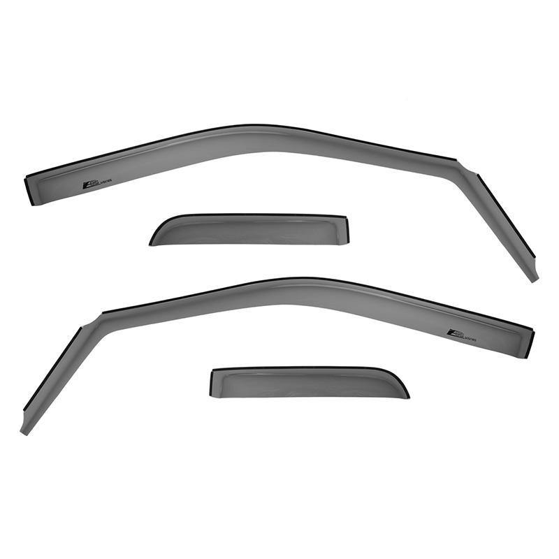 2015-2020 Ford F-150 SuperCab Window Visors - Tinted In-Channel Rain Deflectors