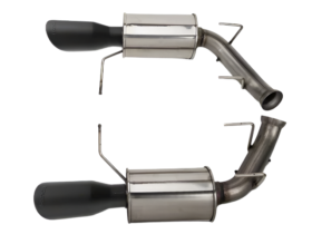 Roush Black-Tip Axle-Back Exhaust - 2011-2014 Mustang V6 3.7L 421145-BLK - image 3