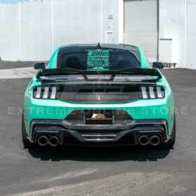 2024-2026 Ford Mustang S650 Dark Horse Style Dry Carbon Fiber Rear Bumper Diffuser - image 3