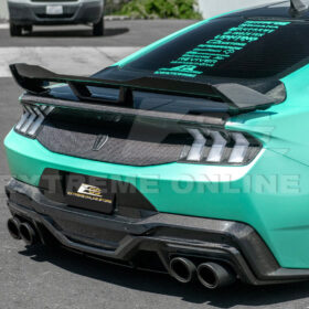 2024-2026 Ford Mustang S650 Dark Horse Style Dry Carbon Fiber Rear Bumper Diffuser - image 5