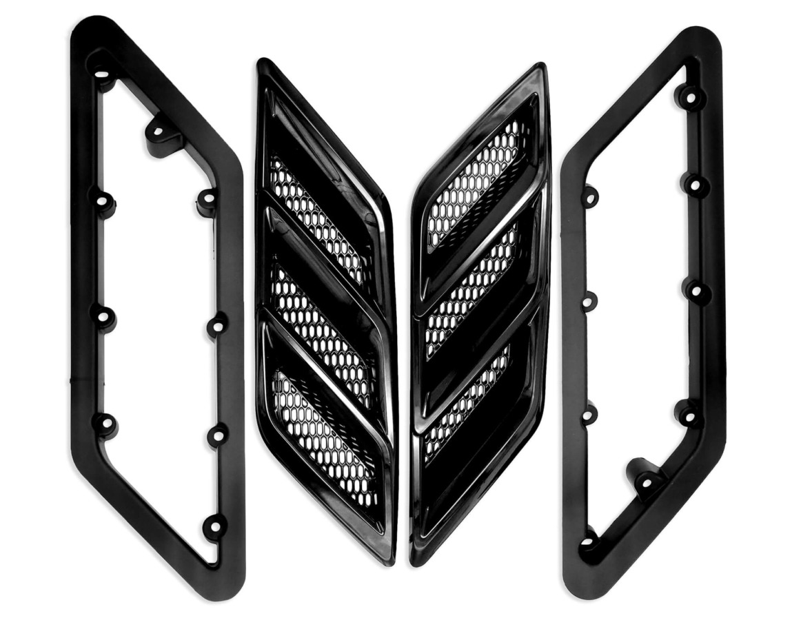 Roush Fender Vent Heat Extractors - 2015-2023 Mustang Gloss Black 422326