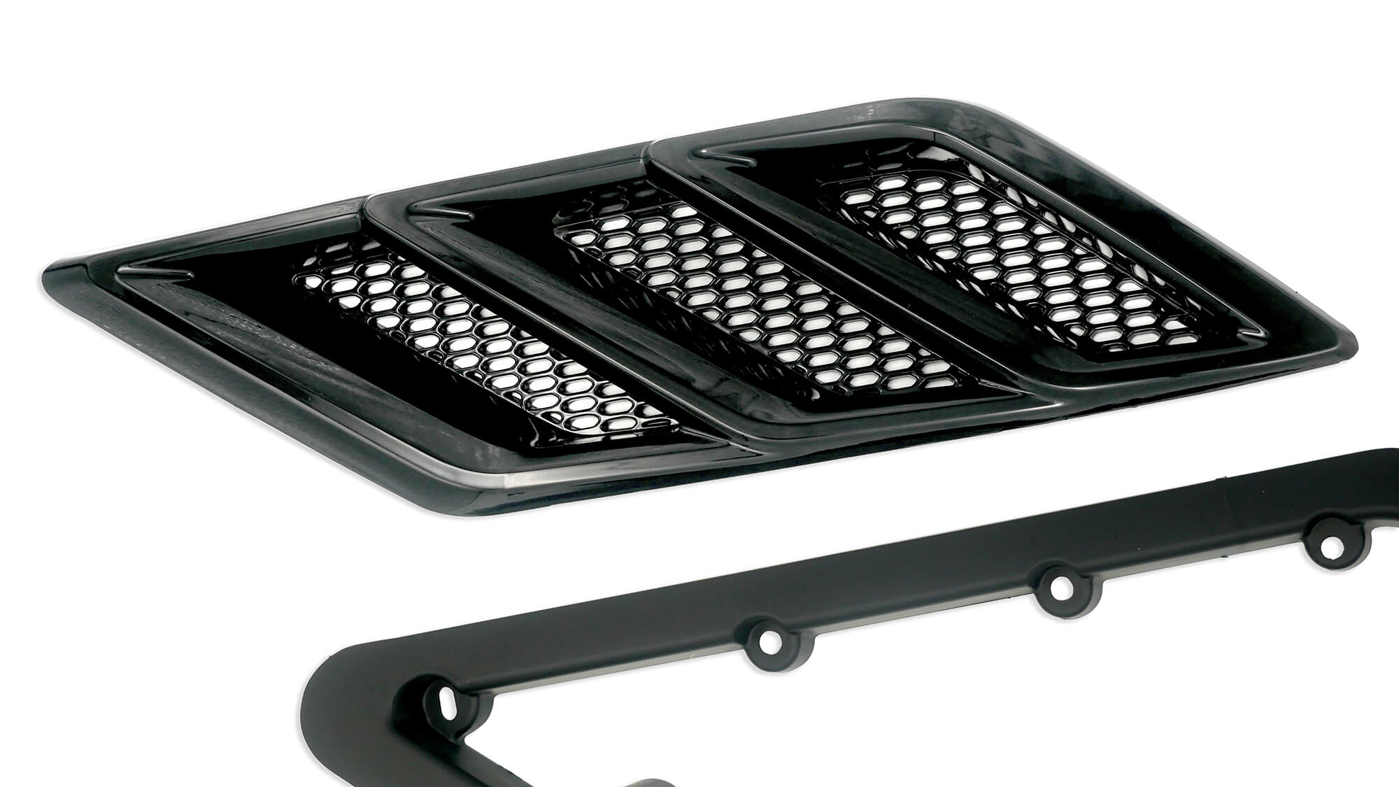 Roush Fender Vent Heat Extractors - 2015-2023 Mustang Gloss Black 422326