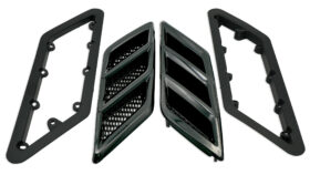 Roush Fender Vent Heat Extractors - 2015-2023 Mustang Gloss Black 422326 - image 3