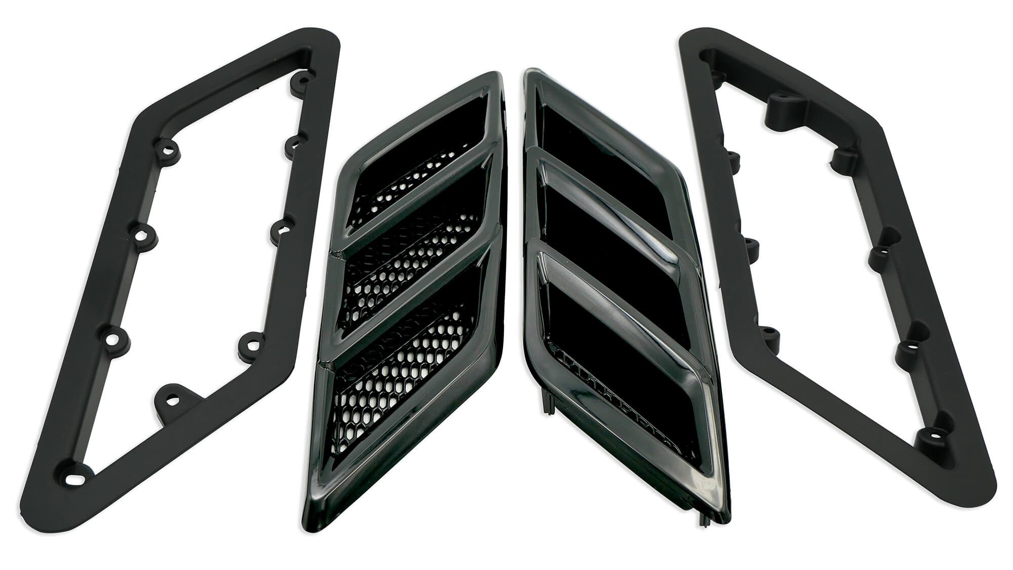 Roush Fender Vent Heat Extractors - 2015-2023 Mustang Gloss Black 422326