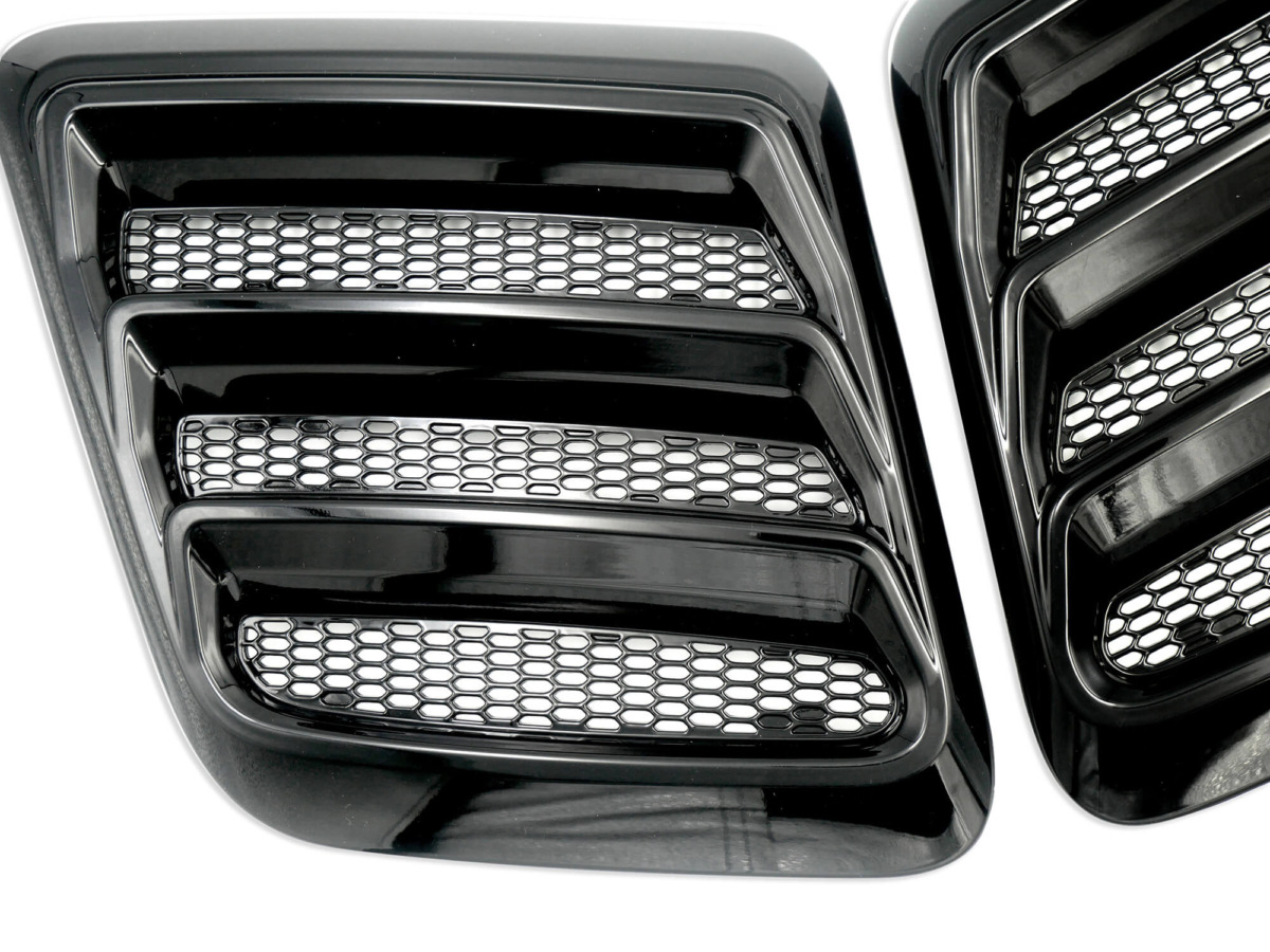 Roush Hood Heat Extractors - 2018-2023 Mustang Gloss Black 422325