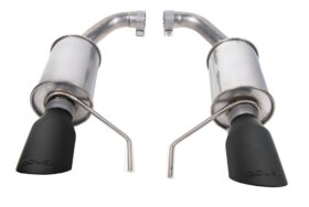 Roush Black Dual-Tip Axle-Back Exhaust - 2024-2026 Mustang GT & EcoBoost S650 422333-BLK - image 1