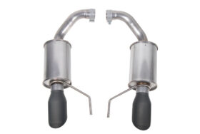 Roush Black Dual-Tip Axle-Back Exhaust - 2024-2026 Mustang GT & EcoBoost S650 422333-BLK - image 2