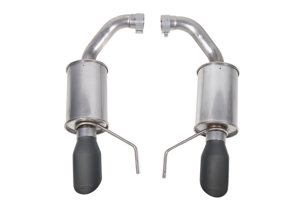 Roush Black Dual-Tip Axle-Back Exhaust - 2024-2026 Mustang GT & EcoBoost S650 422333-BLK