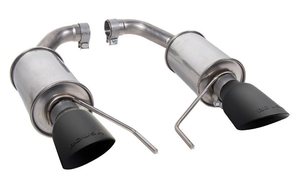 Roush Black Dual-Tip Axle-Back Exhaust - 2024-2026 Mustang GT & EcoBoost S650 422333-BLK
