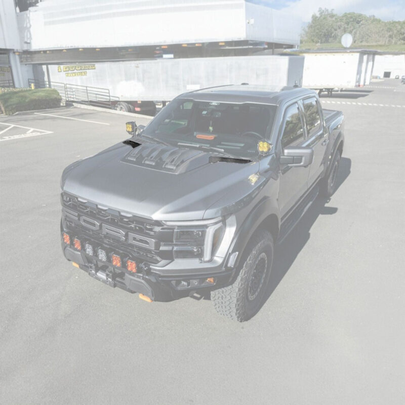 2021-2026 Ford F-150 Raptor-R Style Carbon Fiber Front Hood Vent Side Trim Bezels